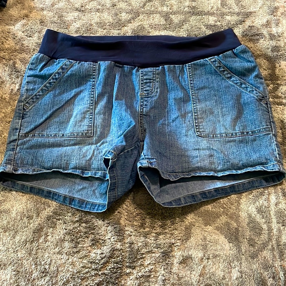 Maternity denim shorts by attitude unknown